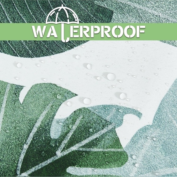 Cloth Monstera Botanical Tropical Shower Curtain - Picture 5 of 14